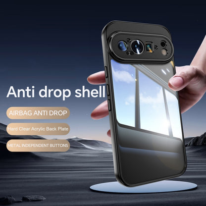 For Google Pixel 9 / 9 Pro Acrylic Hybrid TPU Armor Shockproof Phone Case(Black) - Google Cases by PMC Jewellery | Online Shopping South Africa | PMC Jewellery | Buy Now Pay Later Mobicred