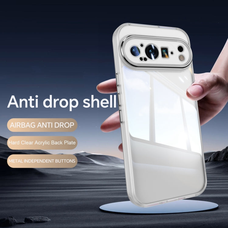 For Google Pixel 9 / 9 Pro Acrylic Hybrid TPU Armor Shockproof Phone Case(Transparent) - Google Cases by PMC Jewellery | Online Shopping South Africa | PMC Jewellery | Buy Now Pay Later Mobicred