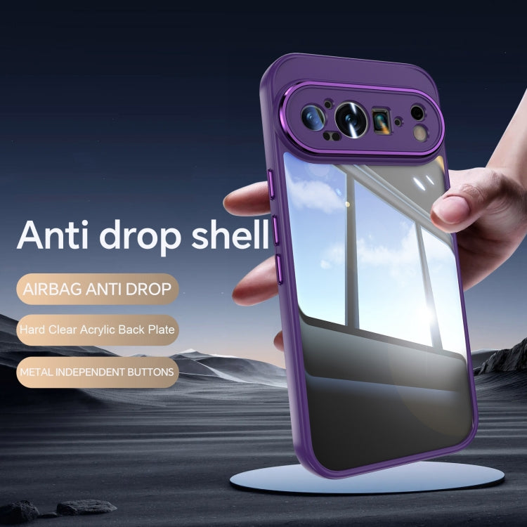 For Google Pixel 9 Pro XL Acrylic Hybrid TPU Armor Shockproof Phone Case(Purple) - Google Cases by PMC Jewellery | Online Shopping South Africa | PMC Jewellery | Buy Now Pay Later Mobicred