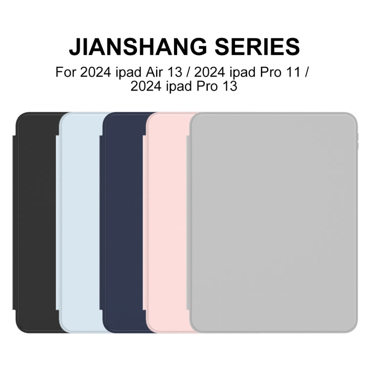 For iPad Air 13 2025 / 2024 Mutural Jianshang Series Smart Leather Tablet Case(Black) - iPad Air 13 2025 / 2024 Cases by Mutural | Online Shopping South Africa | PMC TechLife | Buy Now Pay Later Mobicred