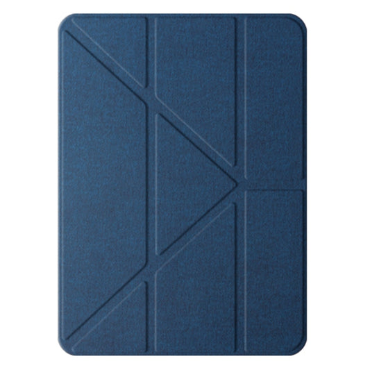 For iPad Air 13 2024 Mutural Multi-fold Smart Leather Tablet Case(Blue) - iPad Air 13 2025 / 2024 Cases by Mutural | Online Shopping South Africa | PMC Jewellery | Buy Now Pay Later Mobicred