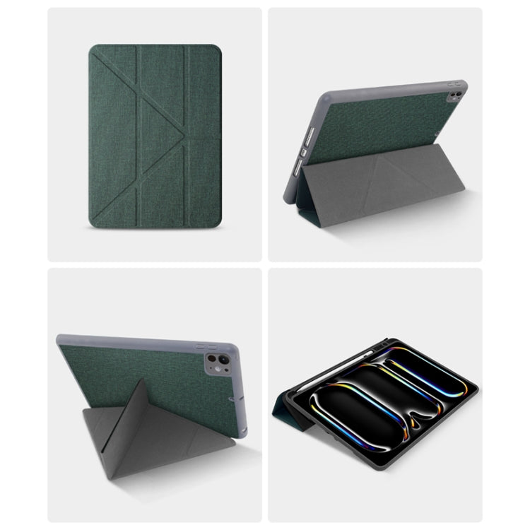 For iPad Air 11 2025 / 2024 Mutural Multi-fold Smart Leather Tablet Case(Red) - free shipping - PMC TechLife - Order now!