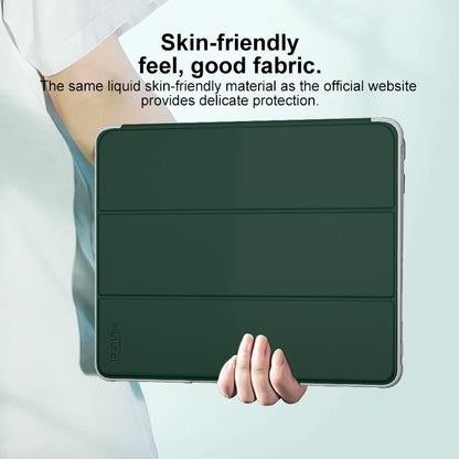 For iPad Pro 13 2024 Mutural PC Hybrid TPU Leather Smart Tablet Case(Dark Green) - iPad Pro 13 2024 Cases by Mutural | Online Shopping South Africa | PMC Jewellery | Buy Now Pay Later Mobicred