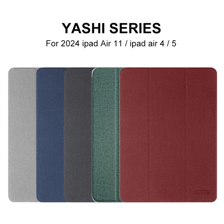 For iPad Pro 11 2024 Mutural YASHI Series Tablet Leather Smart Case(Blue) - iPad Pro 11 2024 Cases by Mutural | Online Shopping South Africa | PMC Jewellery | Buy Now Pay Later Mobicred