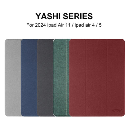 For iPad Air 13 2024 Mutural YASHI Series Tablet Leather Smart Case(Blue) - iPad Air 13 2024 Cases by Mutural | Online Shopping South Africa | PMC Jewellery | Buy Now Pay Later Mobicred