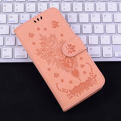 For iPhone SE 2024 Butterfly Rose Embossed Leather Phone Case(Pink) - More iPhone Cases by PMC Jewellery | Online Shopping South Africa | PMC Jewellery | Buy Now Pay Later Mobicred