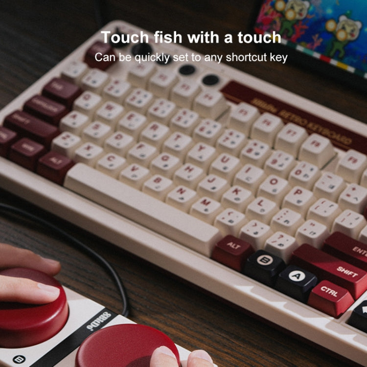 8Bitdo Retro Wireless Bluetooth Tri-Mode Mechanical Keyboard(Grey) - free shipping - PMC Jewellery - Order now!