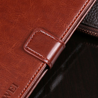 For Cubot P40 idewei Crazy Horse Texture Horizontal Flip Leather Case with Holder & Card Slots & Wallet(Brown) - More Brand by idewei | Online Shopping South Africa | PMC Jewellery | Buy Now Pay Later Mobicred