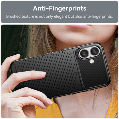 For iPhone 16 Plus Thunderbolt Shockproof Soft TPU Phone Case(Black) - iPhone 16 Plus Cases by PMC Jewellery | Online Shopping South Africa | PMC Jewellery | Buy Now Pay Later Mobicred