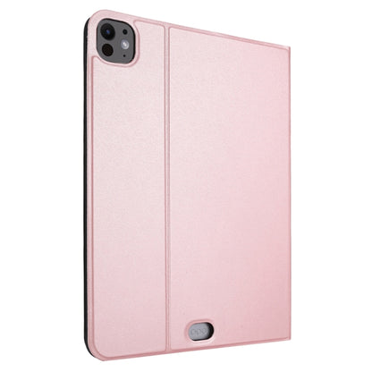 For iPad Pro 13 2024 Stretch Voltage Plain Leather Smart Tablet Case(Rose Gold) - iPad Pro 13 2024 Cases by PMC Jewellery | Online Shopping South Africa | PMC Jewellery | Buy Now Pay Later Mobicred