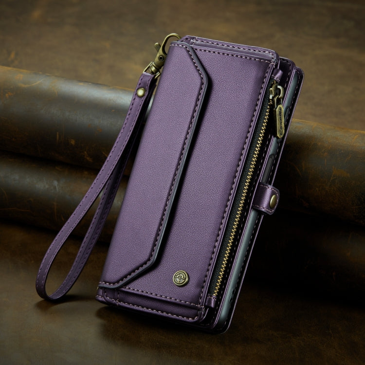 For Samsung Galaxy A15 CaseMe C36 Card Slots Zipper Wallet RFID Anti-theft Leather Phone Case(Purple) - Galaxy Phone Cases by CaseMe | Online Shopping South Africa | PMC Jewellery | Buy Now Pay Later Mobicred