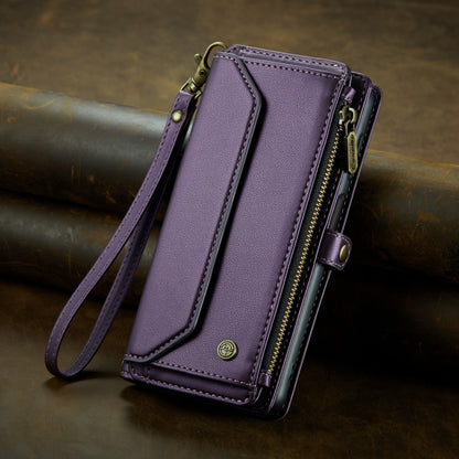 For Samsung Galaxy A15 CaseMe C36 Card Slots Zipper Wallet RFID Anti-theft Leather Phone Case(Purple) - Galaxy Phone Cases by CaseMe | Online Shopping South Africa | PMC Jewellery | Buy Now Pay Later Mobicred