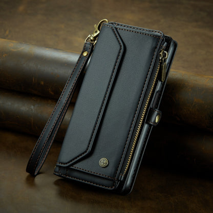 For Samsung Galaxy S10+ CaseMe C36 Card Slots Zipper Wallet RFID Anti-theft Leather Phone Case(Black) - Galaxy Phone Cases by CaseMe | Online Shopping South Africa | PMC Jewellery | Buy Now Pay Later Mobicred