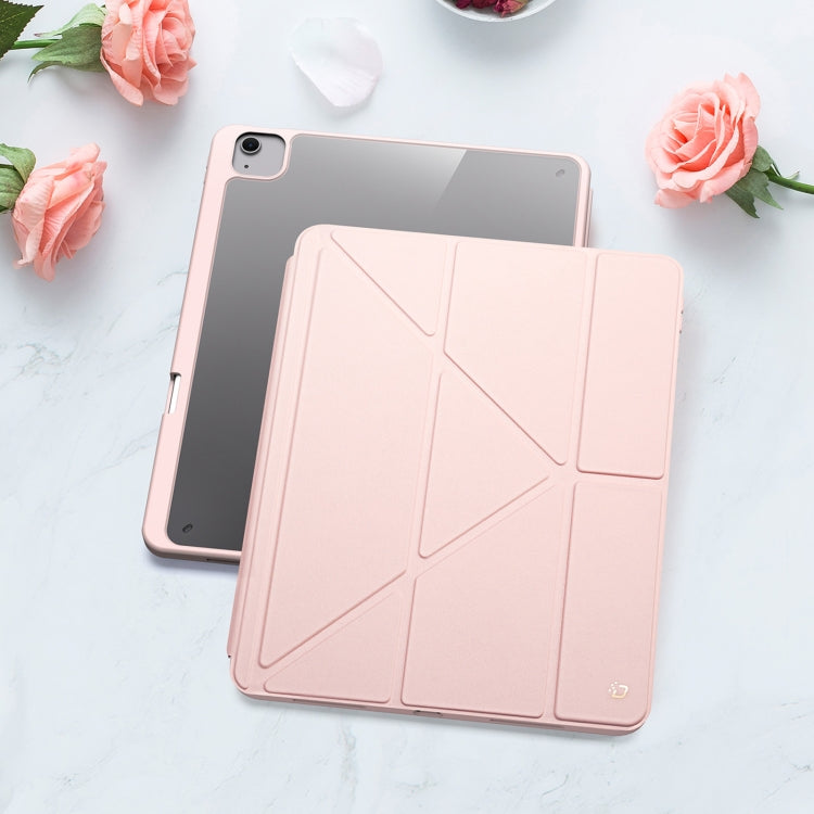 For iPad Air 13 2024 DUX DUCIS Magi Series Smart Leather Tablet Case(Pink) - iPad Air 13 2024 Cases by DUX DUCIS | Online Shopping South Africa | PMC Jewellery | Buy Now Pay Later Mobicred