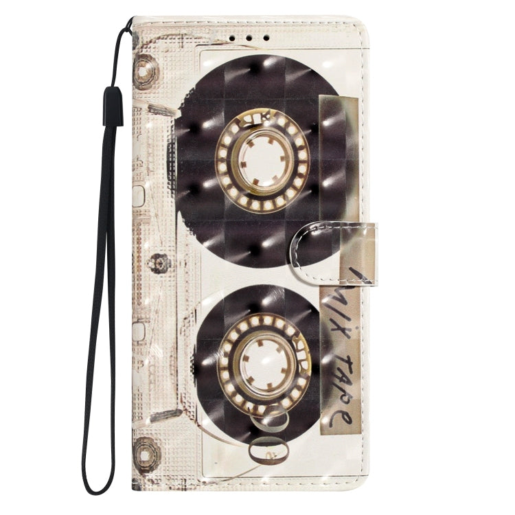 For Motorola Edge 2024 3D Pattern Leather Phone Case(Tape) - Motorola Cases by PMC Jewellery | Online Shopping South Africa | PMC Jewellery | Buy Now Pay Later Mobicred