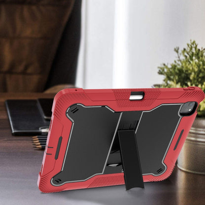 For iPad Pro 13 2024 Shockproof Silicone Hybrid PC Tablet Case with Holder(Black + Red) - iPad Pro 13 2024 Cases by PMC Jewellery | Online Shopping South Africa | PMC Jewellery | Buy Now Pay Later Mobicred