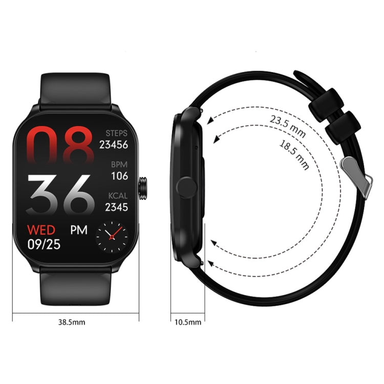 CY900 2.1 inch HD Square Screen Smart Watch, Supports Bluetooth Call / Health Monitoring(Black) - Smart Watches by PMC Jewellery | Online Shopping South Africa | PMC Jewellery | Buy Now Pay Later Mobicred