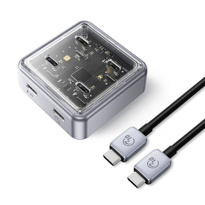 ORICO XHJ4C-G2 4-Port Compact Zinc Alloy USB Type-C 3.0 HUB Expand Converter(Silver) - USB HUB by ORICO | Online Shopping South Africa | PMC Jewellery | Buy Now Pay Later Mobicred