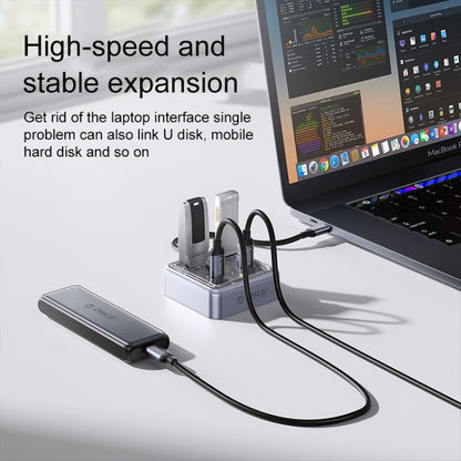 ORICO XHJ4C-G2 4-Port Compact Zinc Alloy USB Type-C 3.0 HUB Expand Converter(Silver) - USB HUB by ORICO | Online Shopping South Africa | PMC Jewellery | Buy Now Pay Later Mobicred