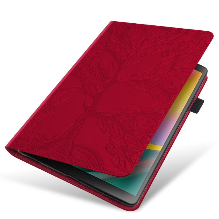 For iPad Pro 13 2024 Tree Life Series Embossed Smart Leather Tablet Case(Red) - iPad Pro 13 2024 Cases by PMC TechLife | Online Shopping South Africa | PMC TechLife | Buy Now Pay Later Mobicred