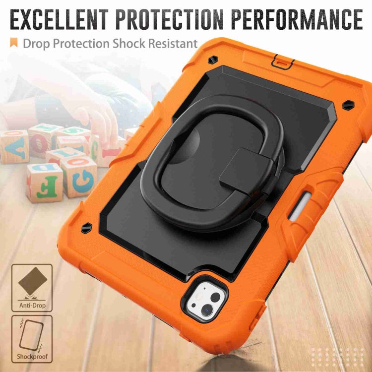 For iPad Pro 11 2024 Handle Silicone Hydric PC Tablet Case with Shoulder Strap(Orange) - iPad Pro 11 2024 Cases by PMC Jewellery | Online Shopping South Africa | PMC Jewellery | Buy Now Pay Later Mobicred