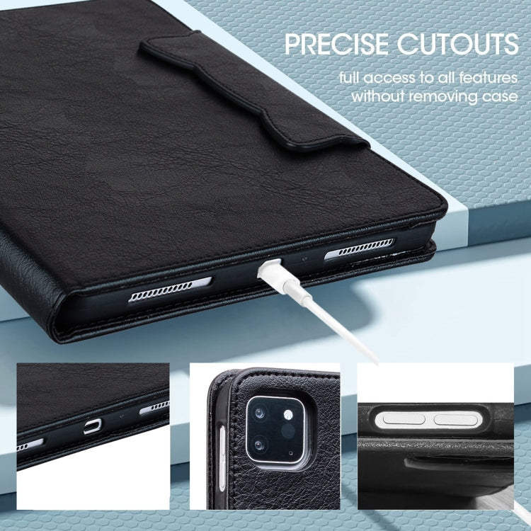 For iPad Pro 11 2024 Cat Buckle Leather Smart Tablet Case(Black) - iPad Pro 11 2024 Cases by PMC Jewellery | Online Shopping South Africa | PMC Jewellery | Buy Now Pay Later Mobicred