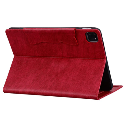 For iPad Pro 11 2024 Cat Buckle Leather Smart Tablet Case(Red) - iPad Pro 11 2024 Cases by PMC Jewellery | Online Shopping South Africa | PMC Jewellery | Buy Now Pay Later Mobicred