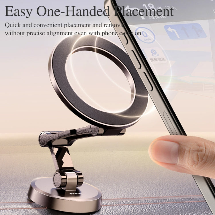 ROCK Q08 Car Magnetic Foldable Phone Holder(Black) - free shipping - PMC TechLife - Order now!