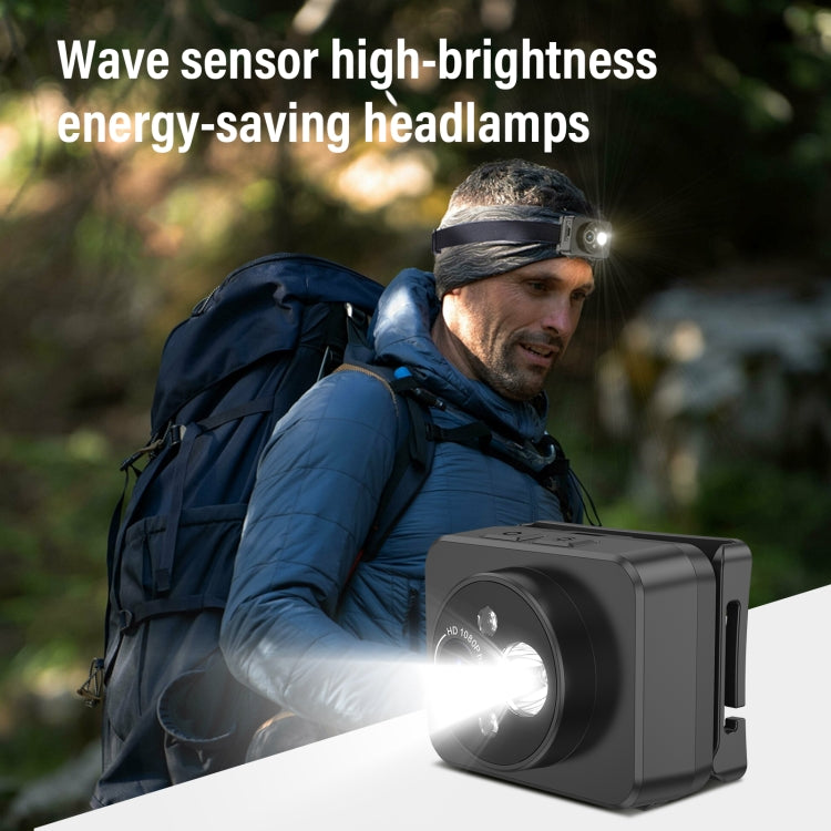 D8 1080P Head-mounted LED Motion Sensor Video Recording Lighting Camera - Video Cameras by PMC TechLife | Online Shopping South Africa | PMC TechLife | Buy Now Pay Later Mobicred