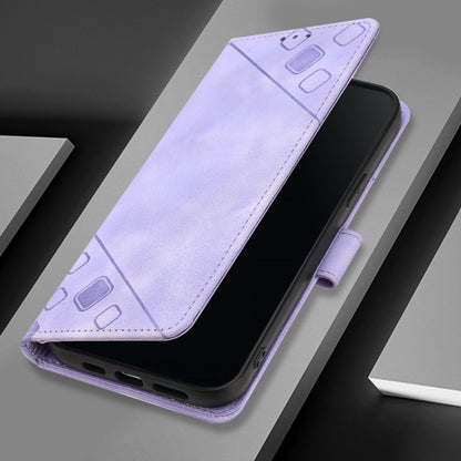 For Blackview Shark 8 Skin Feel Embossed Leather Phone Case(Light Purple) - More Brand by PMC Jewellery | Online Shopping South Africa | PMC Jewellery | Buy Now Pay Later Mobicred
