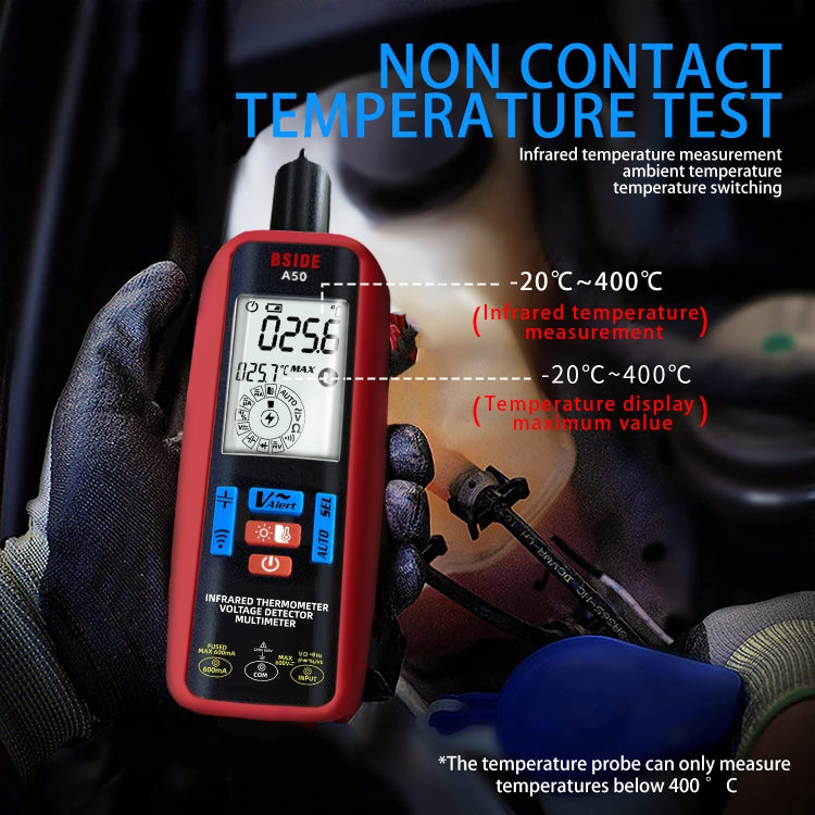 BSIDE A50 Infrared Temperature Test Digital Multimeter - Digital Multimeter by BSIDE | Online Shopping South Africa | PMC Jewellery | Buy Now Pay Later Mobicred