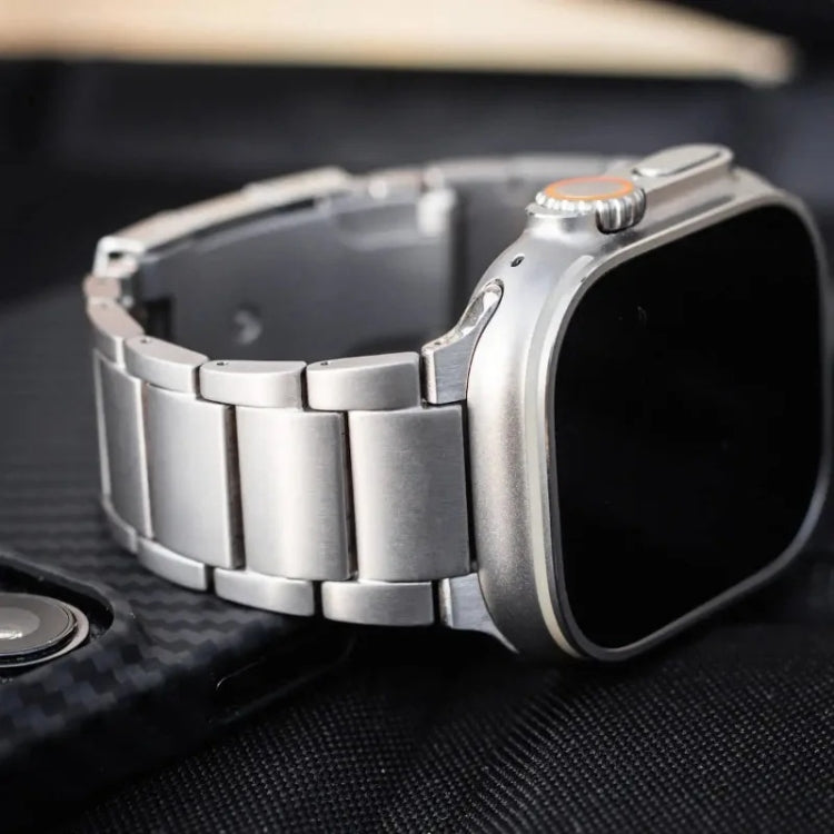 For Apple Watch Series 9 45mm Titanium Metal Watch Band(Silver) - free shipping - PMC TechLife - Order now!