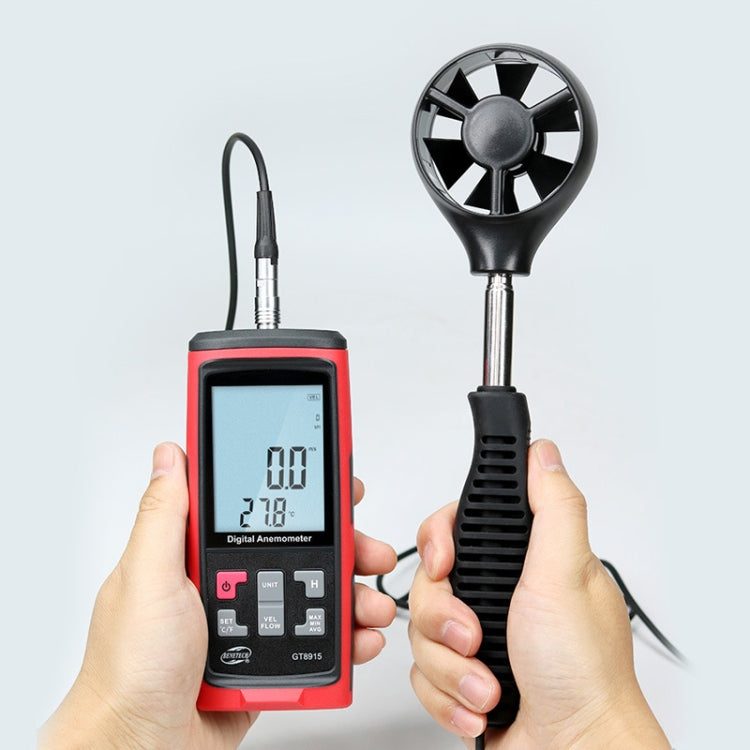 BENETECH GT8915 Digital LCD Screen Anemometer - Tachometers & Anemometer by BENETECH | Online Shopping South Africa | PMC Jewellery | Buy Now Pay Later Mobicred