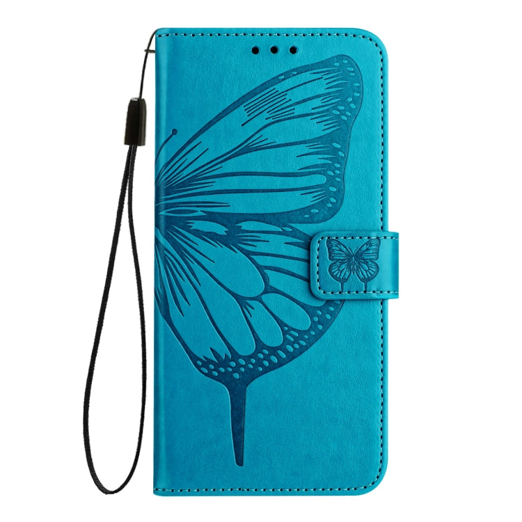 For Blackview A53 Embossed Butterfly Leather Phone Case(Blue) - More Brand by PMC Jewellery | Online Shopping South Africa | PMC Jewellery | Buy Now Pay Later Mobicred