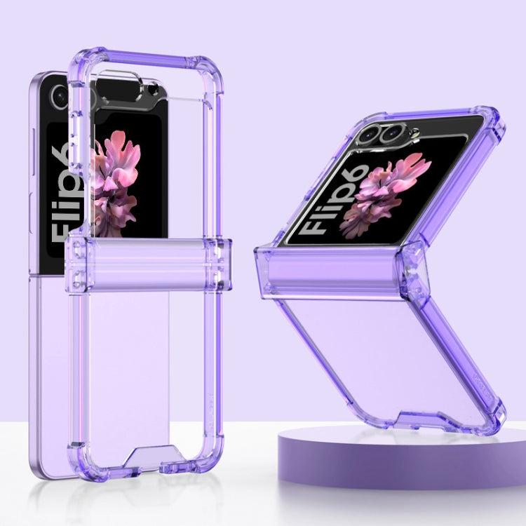 For Samsung Galaxy Z Flip6 GKK Airbag Hinge Full Coverage Phone Case(Purple) - Galaxy Z Flip6 5G Cases by GKK | Online Shopping South Africa | PMC Jewellery | Buy Now Pay Later Mobicred