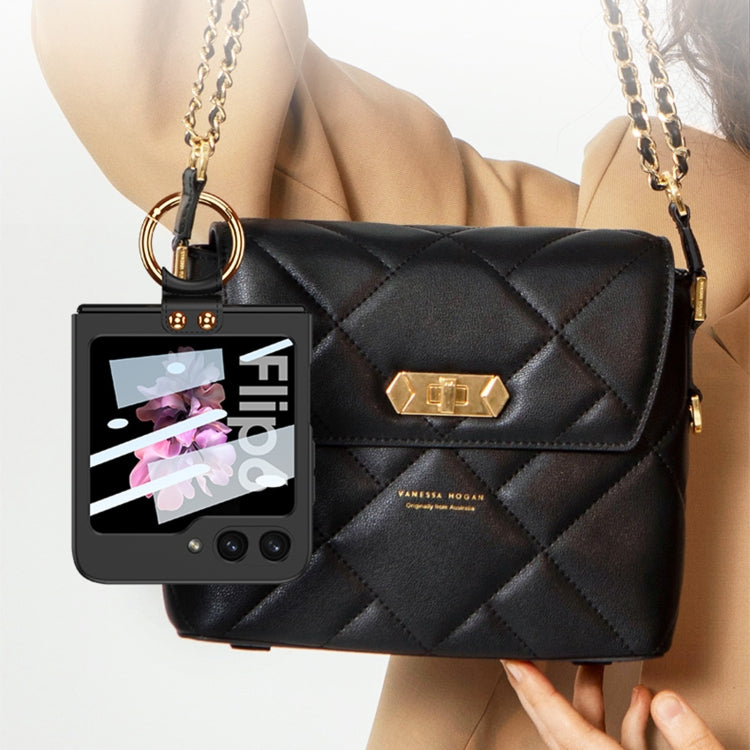 For Samsung Galaxy Z Flip6 / Flip7 FE GKK Integrated Ultra-thin PC Full Coverage Phone Case with Ring Holder(Black) - free shipping - PMC Jewellery - Order now!