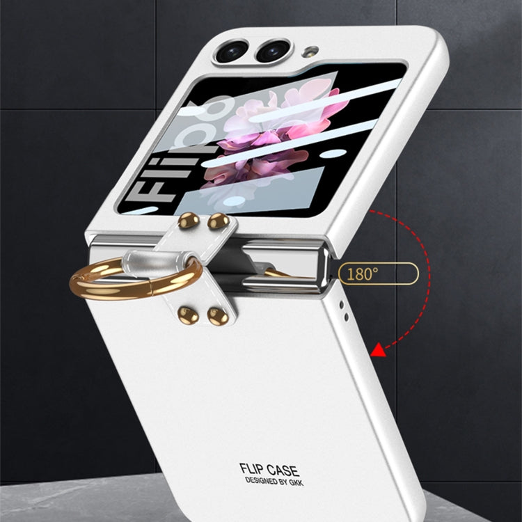 For Samsung Galaxy Z Flip6 / Flip7 FE GKK Integrated Ultra-thin PC Full Coverage Phone Case with Ring Holder(Black) - free shipping - PMC Jewellery - Order now!