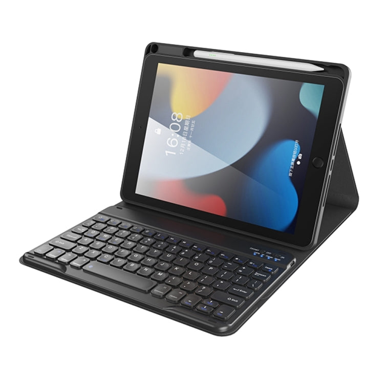 For iPad 10.2 2021 / 2020 / 2019 TOTU PC-1 Smart Control Magnetic Keyboard Leather Case(Black) - For iPad Pro by TOTUDESIGN | Online Shopping South Africa | PMC Jewellery | Buy Now Pay Later Mobicred