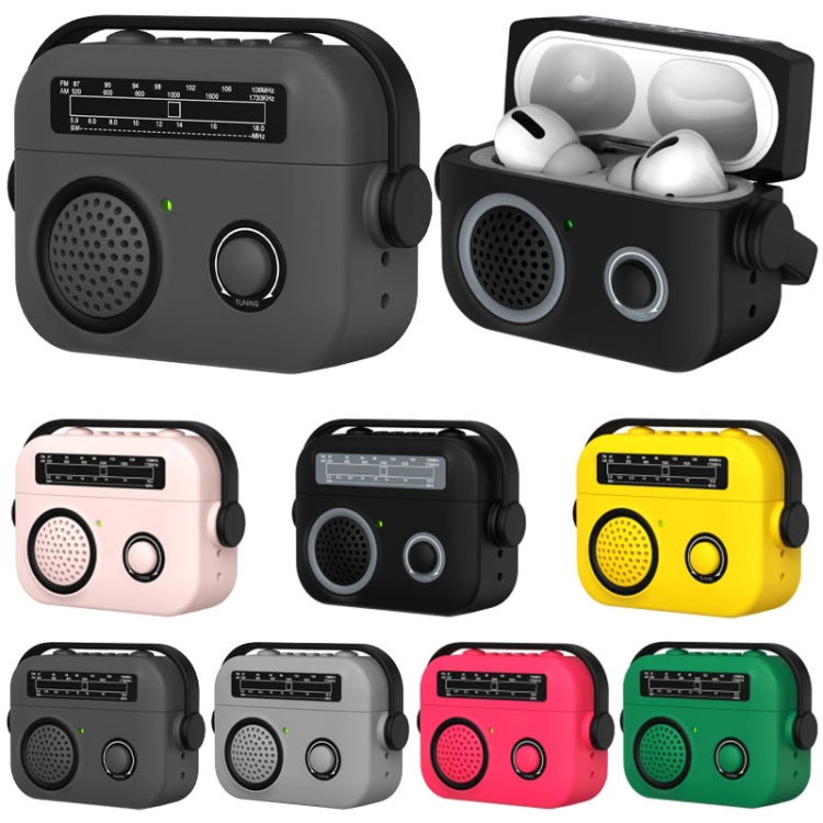For AirPods 3 Radio Style Wireless Bluetooth Earphones Shockproof Protective Case(Pink) - For AirPods 3 by PMC Jewellery | Online Shopping South Africa | PMC Jewellery | Buy Now Pay Later Mobicred
