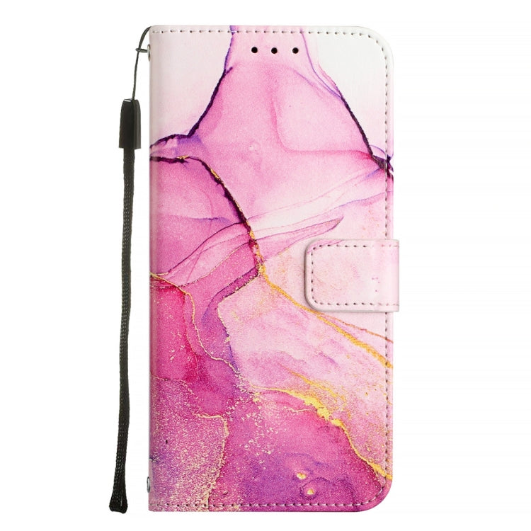 For Blackview A53 PT003 Marble Pattern Flip Leather Phone Case(Pink Purple Gold) - free shipping - PMC TechLife - Order now!