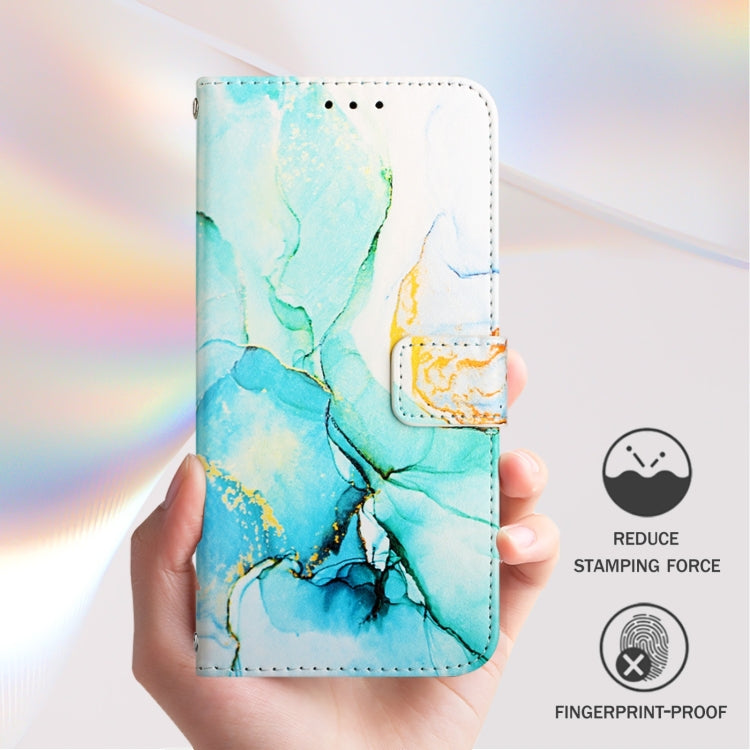 For Blackview Shark 8 PT003 Marble Pattern Flip Leather Phone Case(Green) - More Brand by PMC Jewellery | Online Shopping South Africa | PMC Jewellery | Buy Now Pay Later Mobicred