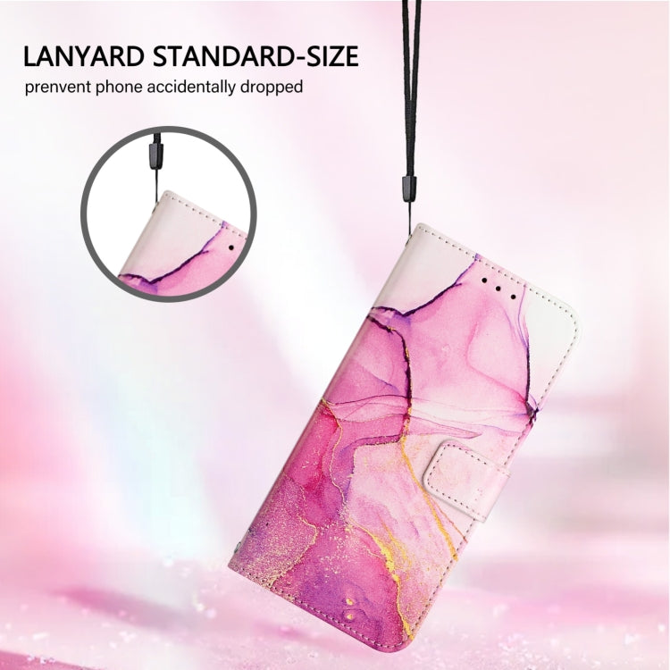 For Blackview Wave 6C PT003 Marble Pattern Flip Leather Phone Case(Pink Purple Gold) - More Brand by PMC TechLife | Online Shopping South Africa | PMC TechLife | Buy Now Pay Later Mobicred