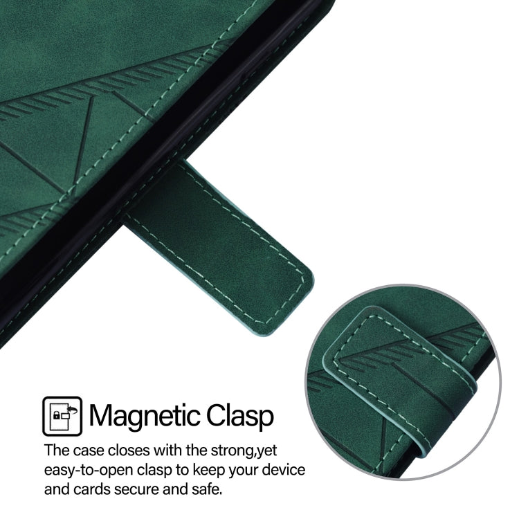For Blackview A53 Crossbody 3D Embossed Flip Leather Phone Case(Green) - More Brand by PMC Jewellery | Online Shopping South Africa | PMC Jewellery | Buy Now Pay Later Mobicred