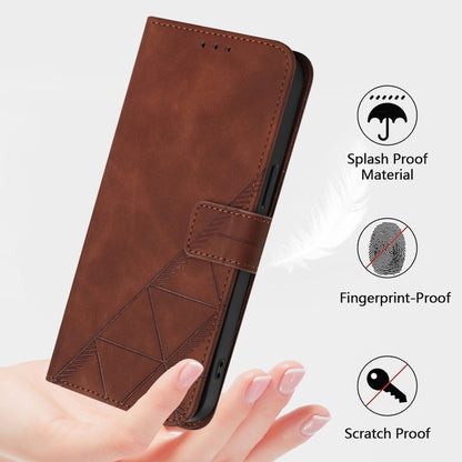 For Blackview Wave 6C Crossbody 3D Embossed Flip Leather Phone Case(Brown) - More Brand by PMC Jewellery | Online Shopping South Africa | PMC Jewellery | Buy Now Pay Later Mobicred