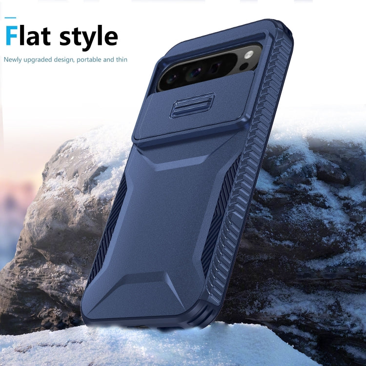 For Google Pixel 9 Pro XL Sliding Camshield Phone Case(Blue) - Google Cases by PMC TechLife | Online Shopping South Africa | PMC TechLife | Buy Now Pay Later Mobicred