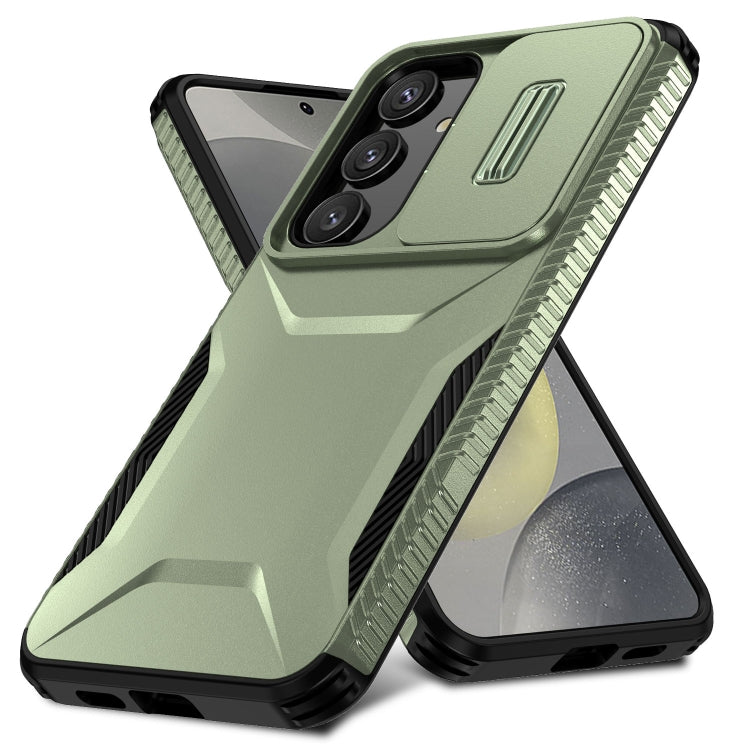 For Samsung Galaxy S25 5G / S24 5G Sliding Camshield Phone Case(Alpine Green) - Galaxy S24 5G Cases by PMC Jewellery | Online Shopping South Africa | PMC Jewellery | Buy Now Pay Later Mobicred