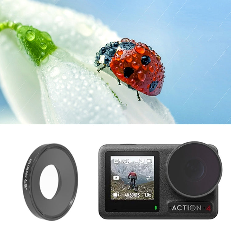 For DJI Osmo Action 4 JUNESTAR Threaded Camera Lens Filter, Filter:Macro 15X - Lens Filter by JSR | Online Shopping South Africa | PMC TechLife | Buy Now Pay Later Mobicred