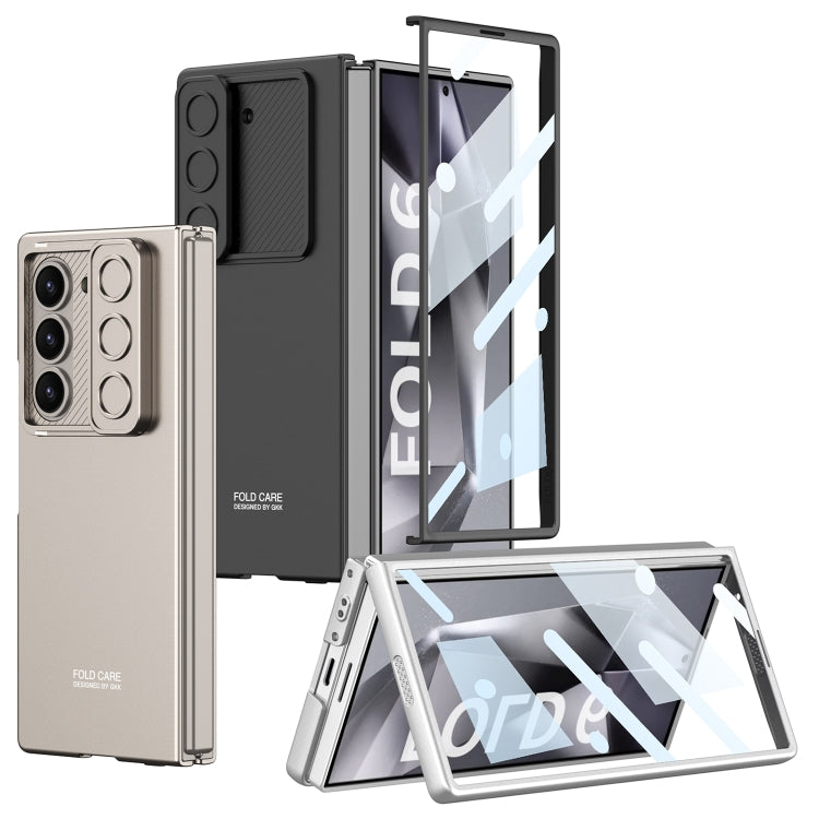 For Samsung Galaxy Z Fold6 GKK Integrated Ultra-thin Sliding Window Phone Case(Titanium Gray) - Galaxy Z Fold6 5G Cases by GKK | Online Shopping South Africa | PMC Jewellery | Buy Now Pay Later Mobicred