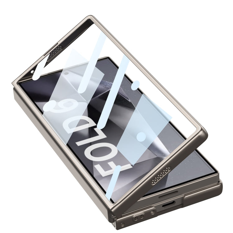 For Samsung Galaxy Z Fold6 GKK Integrated Ultra-thin Sliding Window Leather Phone Case(Black) - Galaxy Z Fold6 5G Cases by GKK | Online Shopping South Africa | PMC Jewellery | Buy Now Pay Later Mobicred