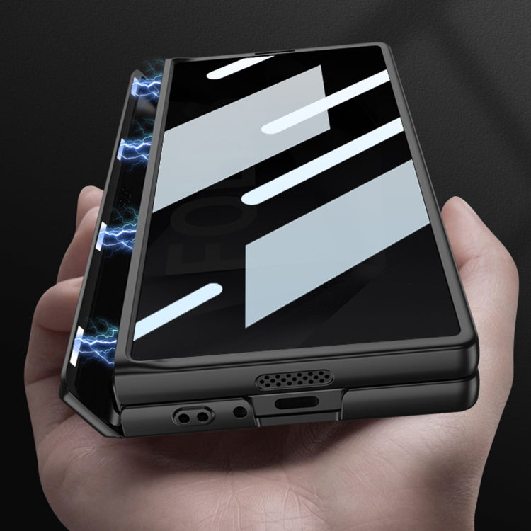 For Samsung Galaxy Z Fold6 GKK Integrated Anti Peep Full Coverage Magnetic Fold Phone Case(Grey) - free shipping - PMC Jewellery - Order now!